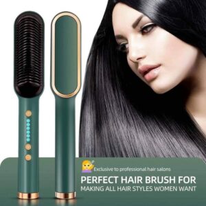 Hair straightener with temperature control